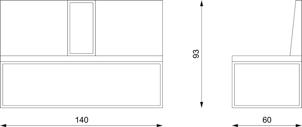 Sofa za čekaonicu Flora