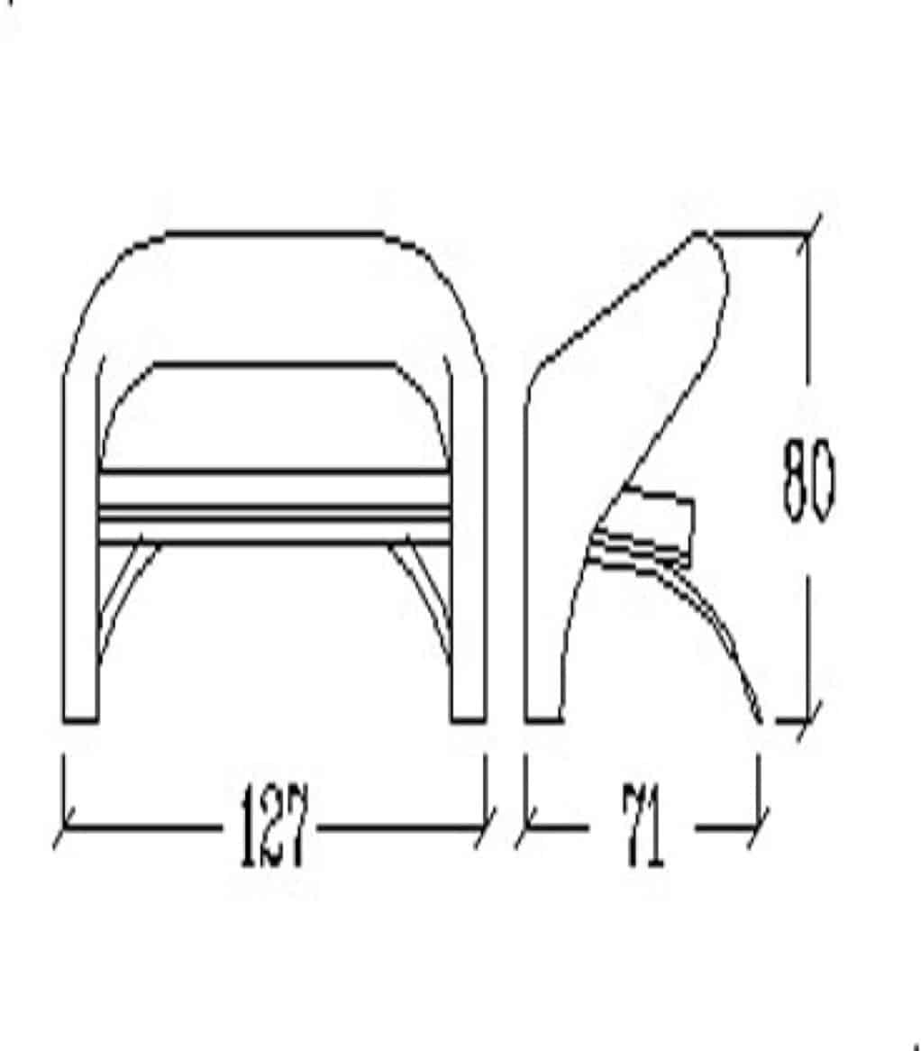 Fotelja za čekaonicu Ginevra