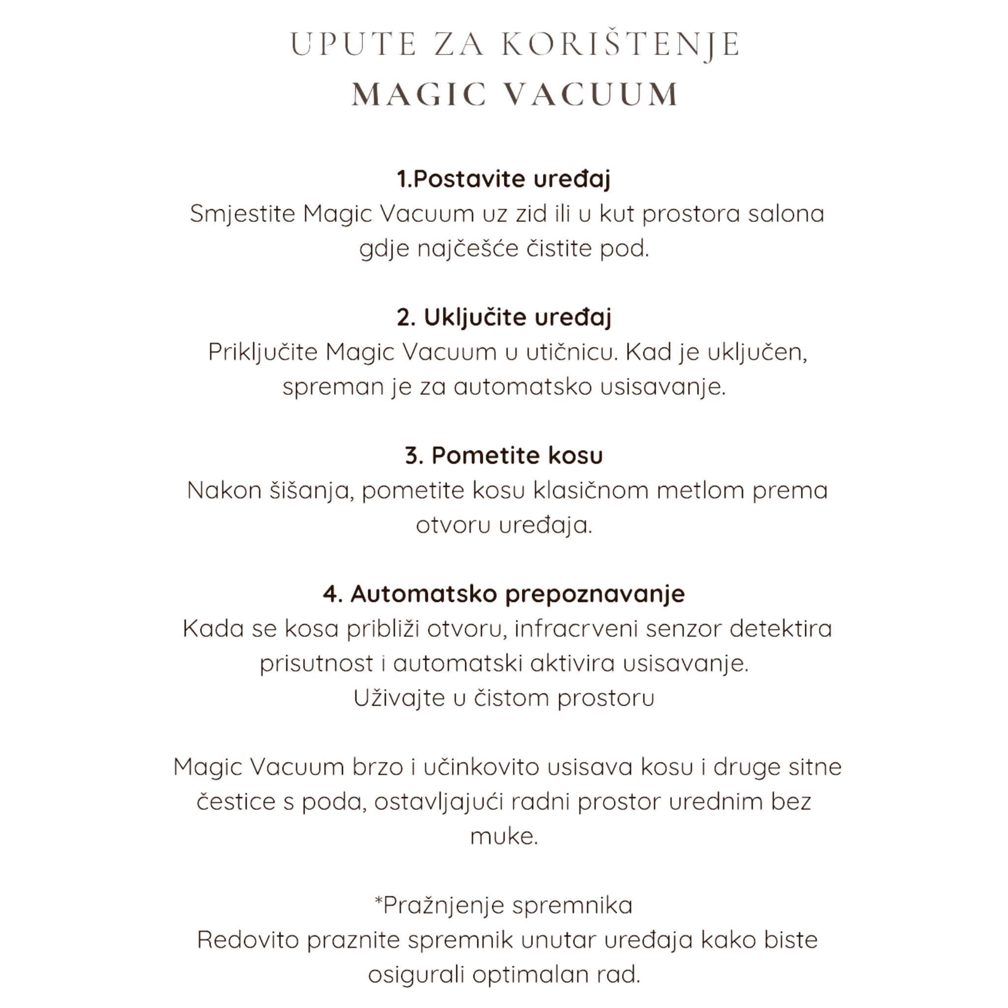 Magic Vacuum - automatski usisavač za kosu