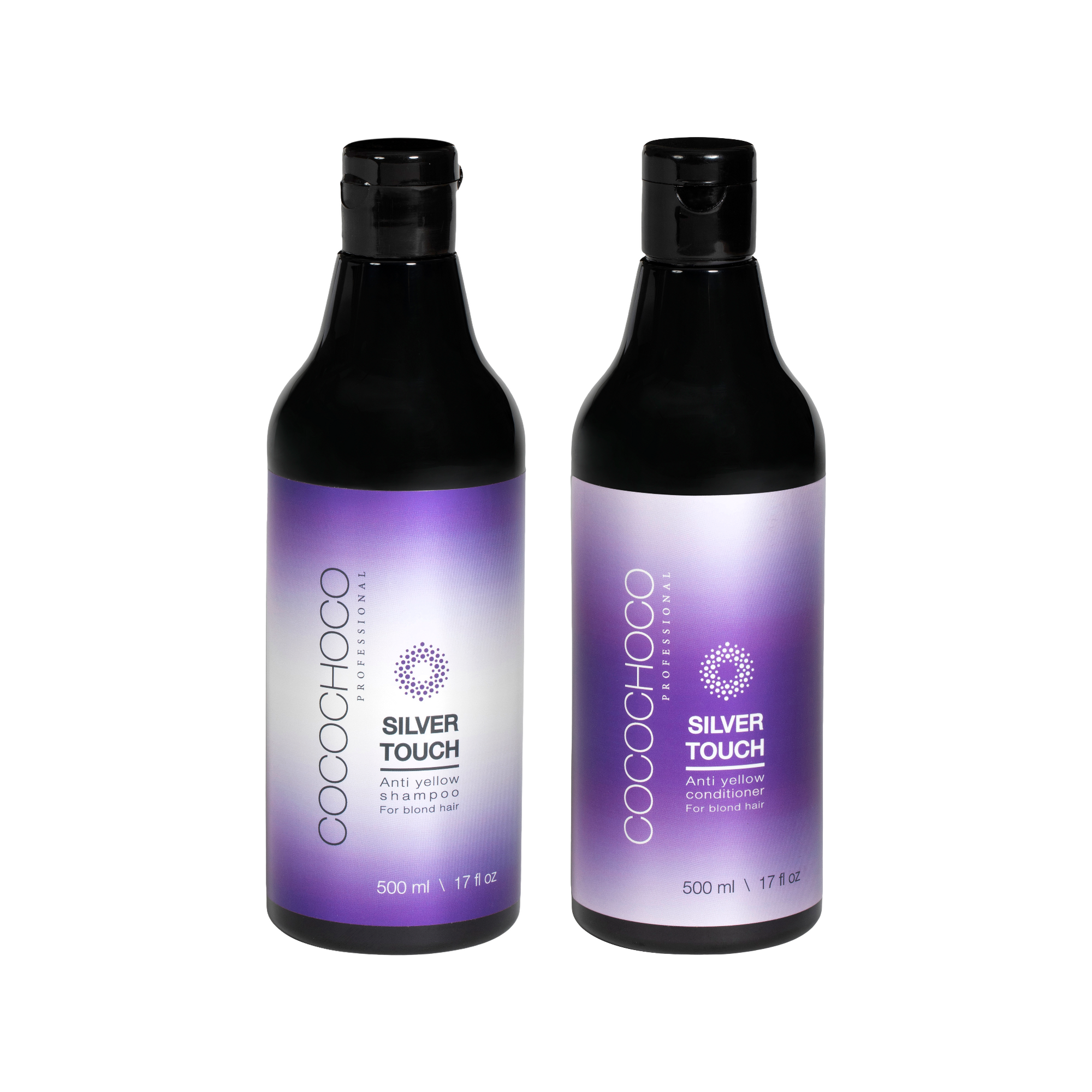 Paket Cocochoco šampon i regenerator Anti yellow Silver Touch bez sulfata za plavu kosu 500 ml