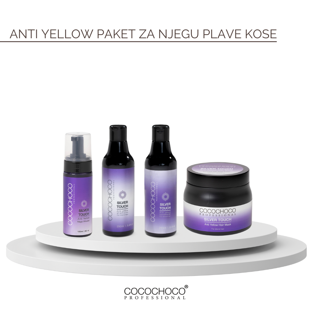 Cocochoco Anti Yellow paket za njegu plave kose