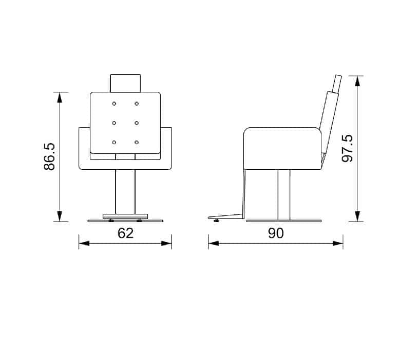 Frizerska stolica Adam