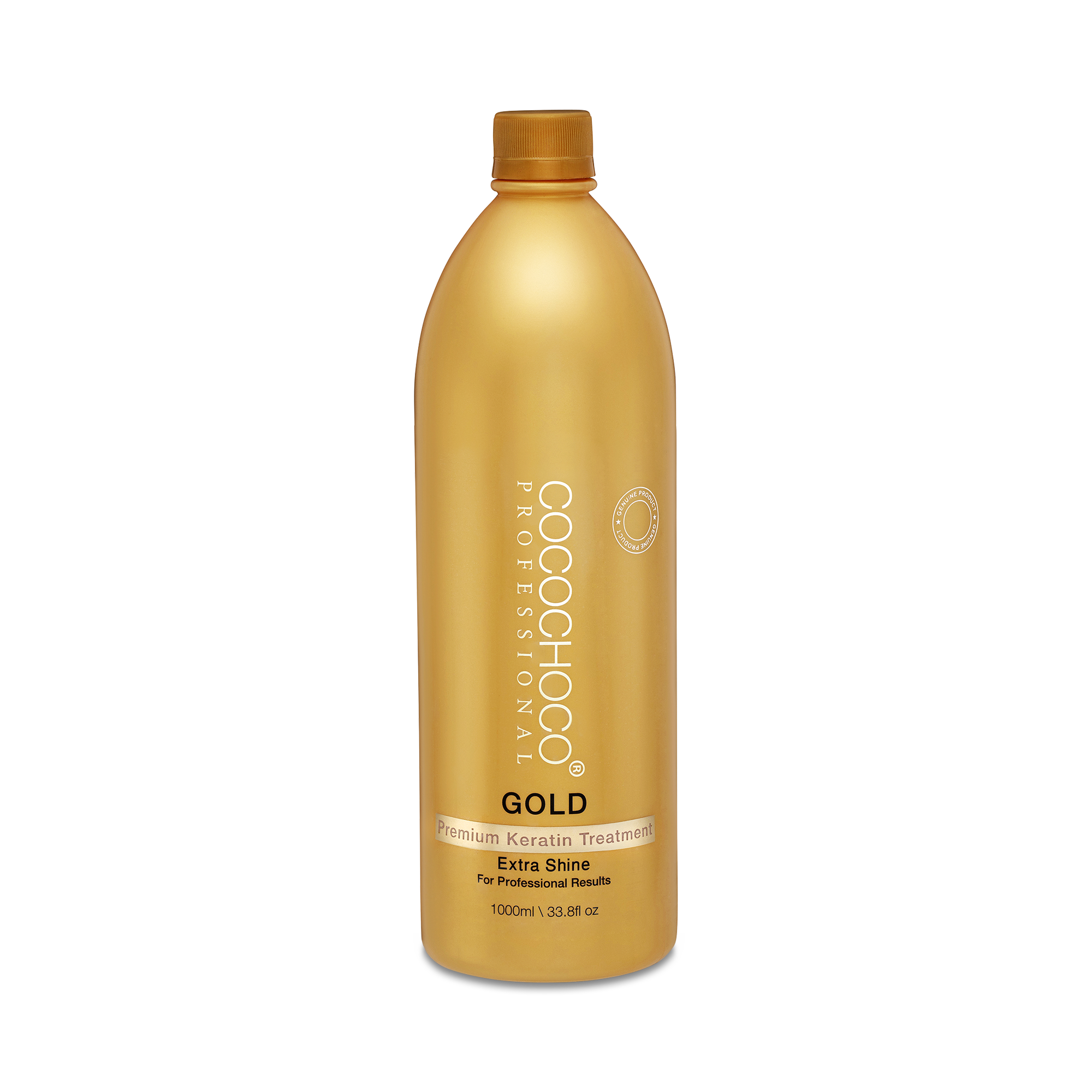Cocochoco Professional Keratin GOLD 1000 ml – keratinski tretman za trajno ravnu i sjajnu kosu s 24k zlatnom tekucinom