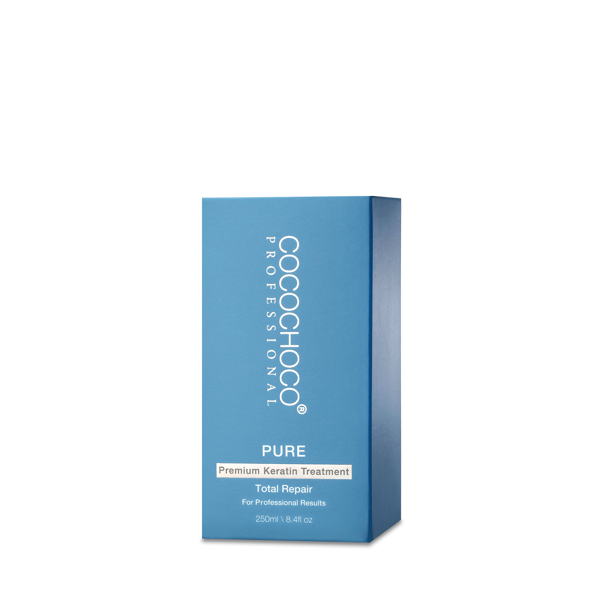 Ambalaža Cocochoco Professional Keratin PURE 250 ml – keratinski tretman za trajno ravnu i zdravu kosu