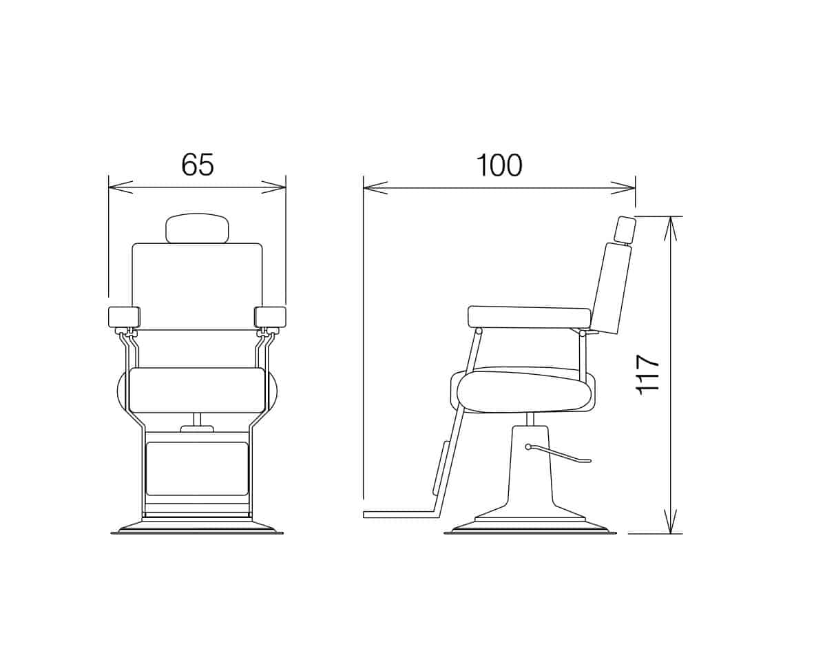 Frizerska stolica Dandy