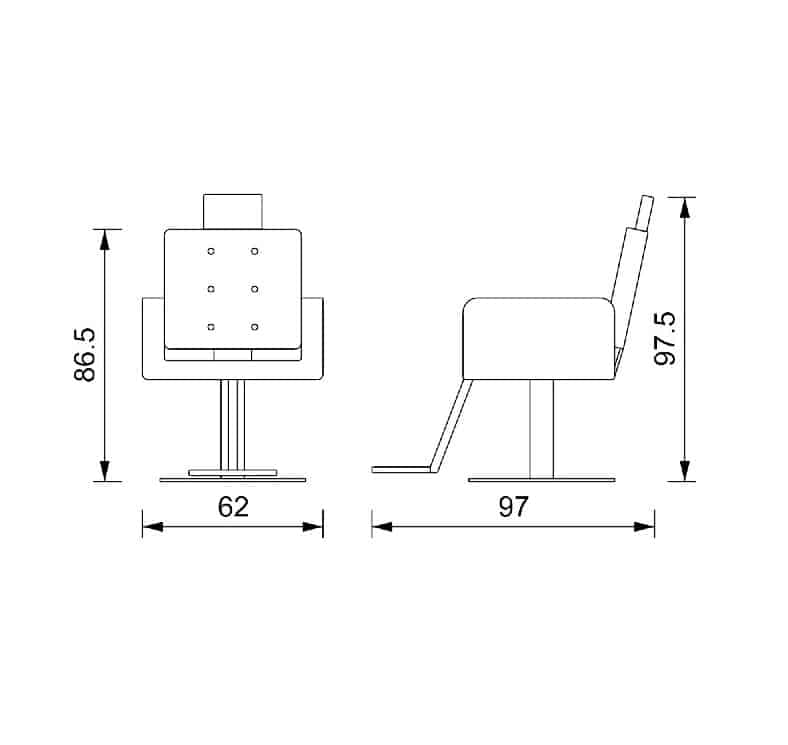 Frizerska stolica Eva