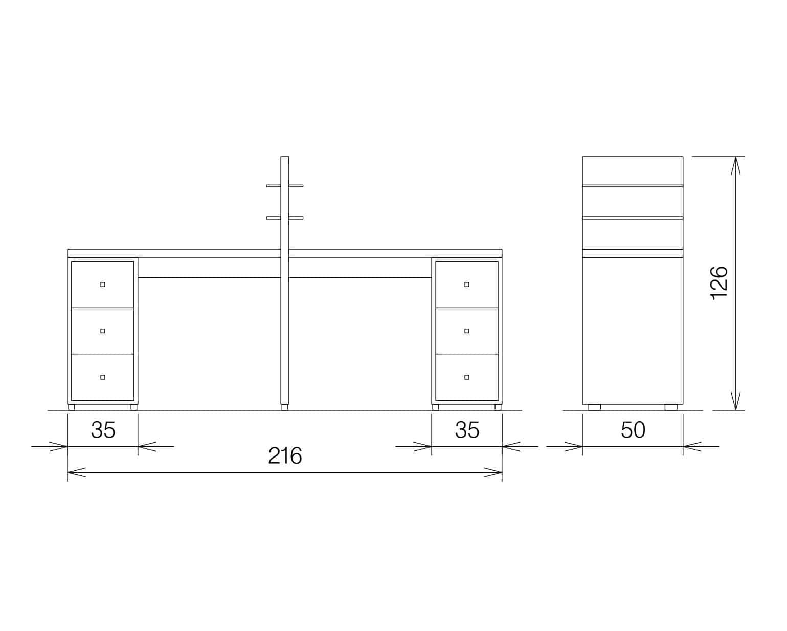 Stol za manikuru Grace Double