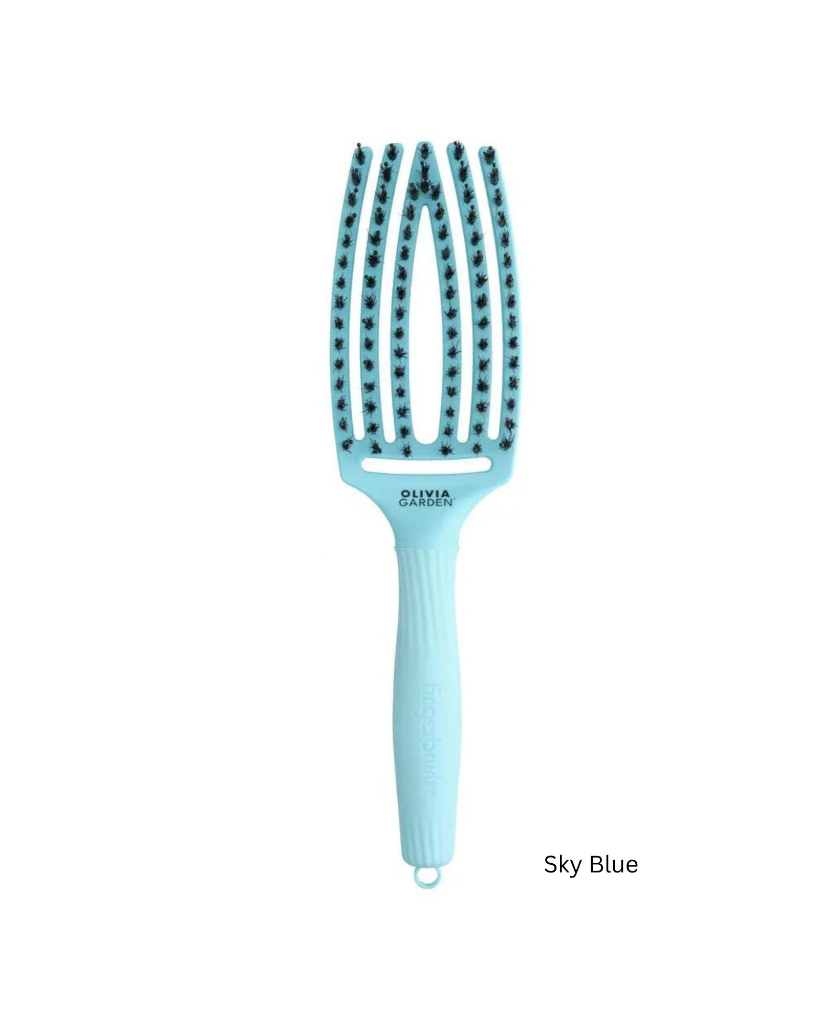 Olivia Garden Fingerbrush plava četka za kosu Medium