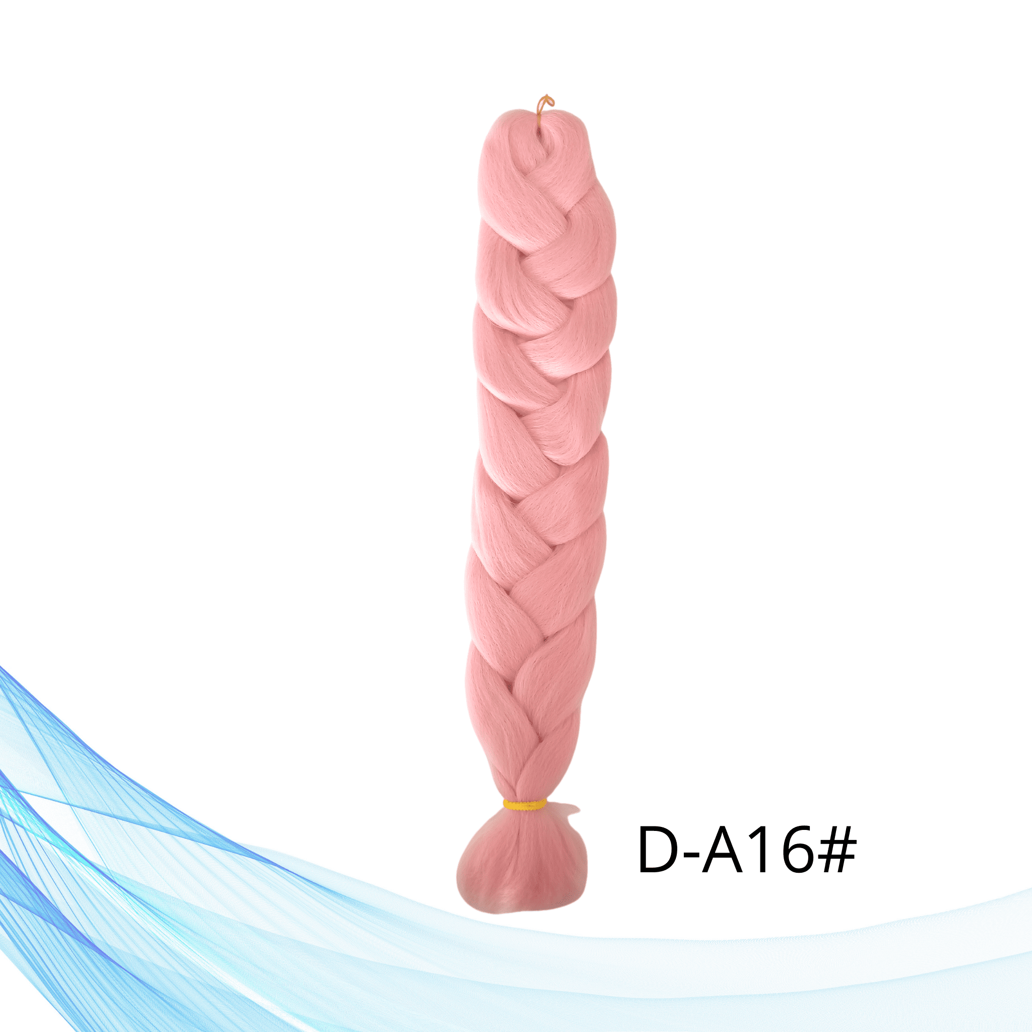 Jednobojna Kanekalon umjetna kosa za pletenice i ekstenzije u boji breskve