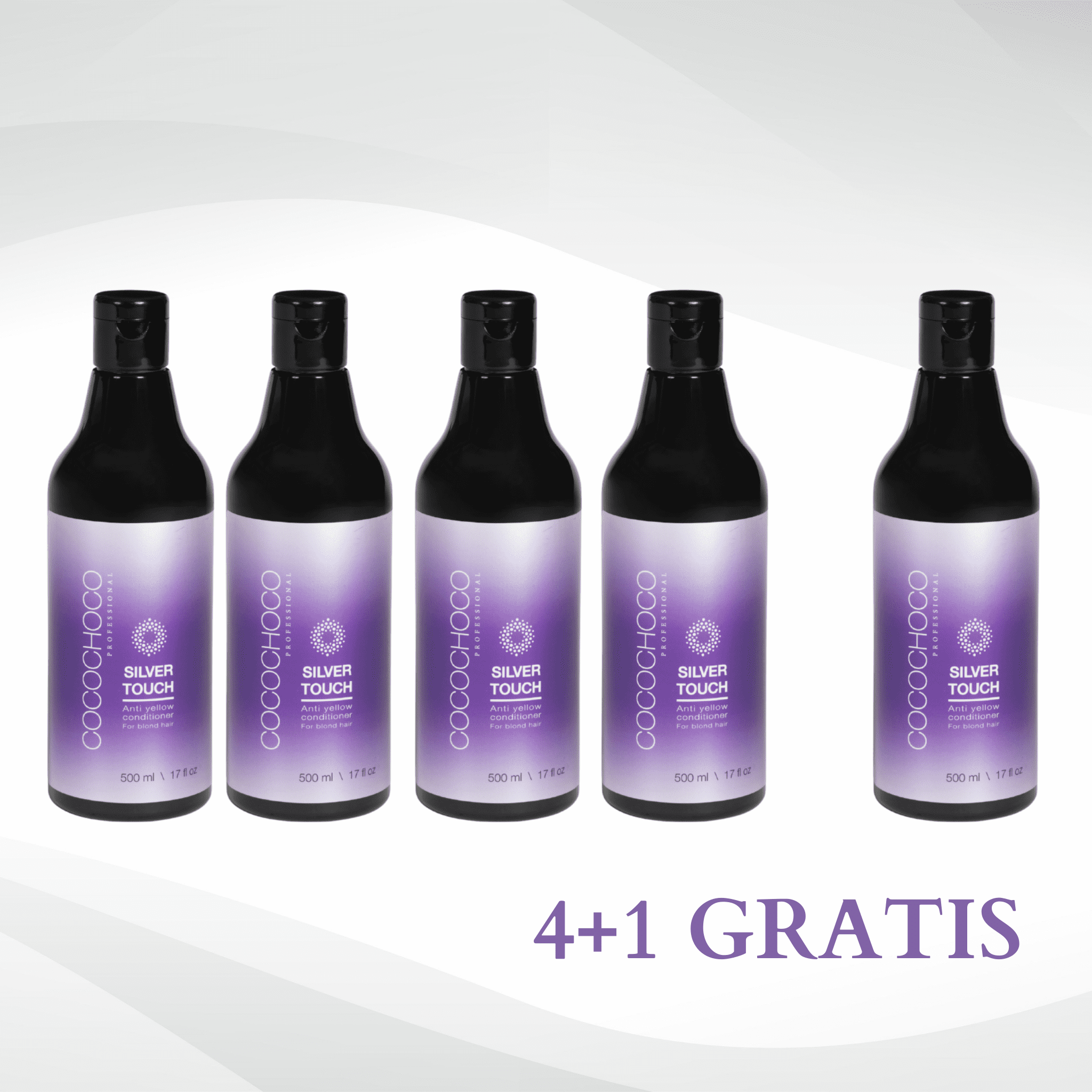 4+1 GRATIS Cocochoco Anti yellow Silver Touch regenerator bez sulfata za plavu kosu 500 ml