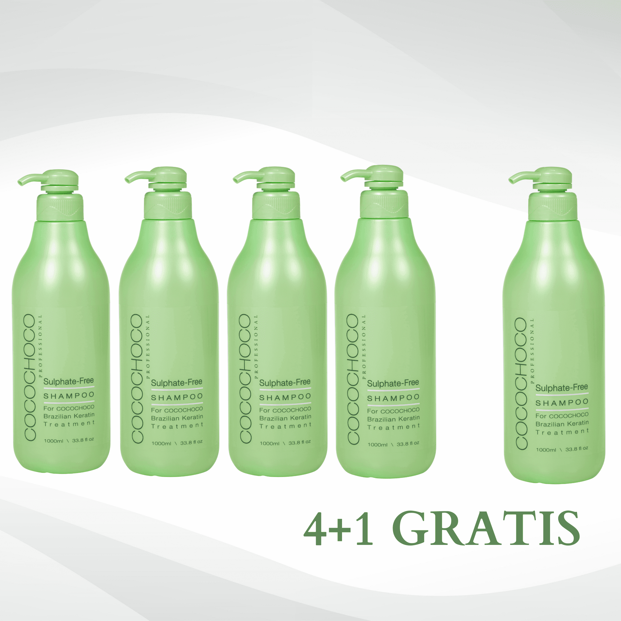 4+1 GRATIS Cocochoco šampon bez sulfata 1000 ml