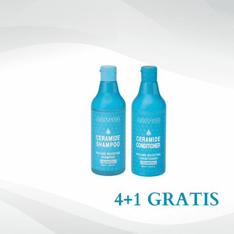 4+1 GRATIS Cocochoco Ceramide šampon brez sulfatov za volumen las 500 ml + Cocochoco Ceramide balzam brez sulfatov za volumen las 500 ml