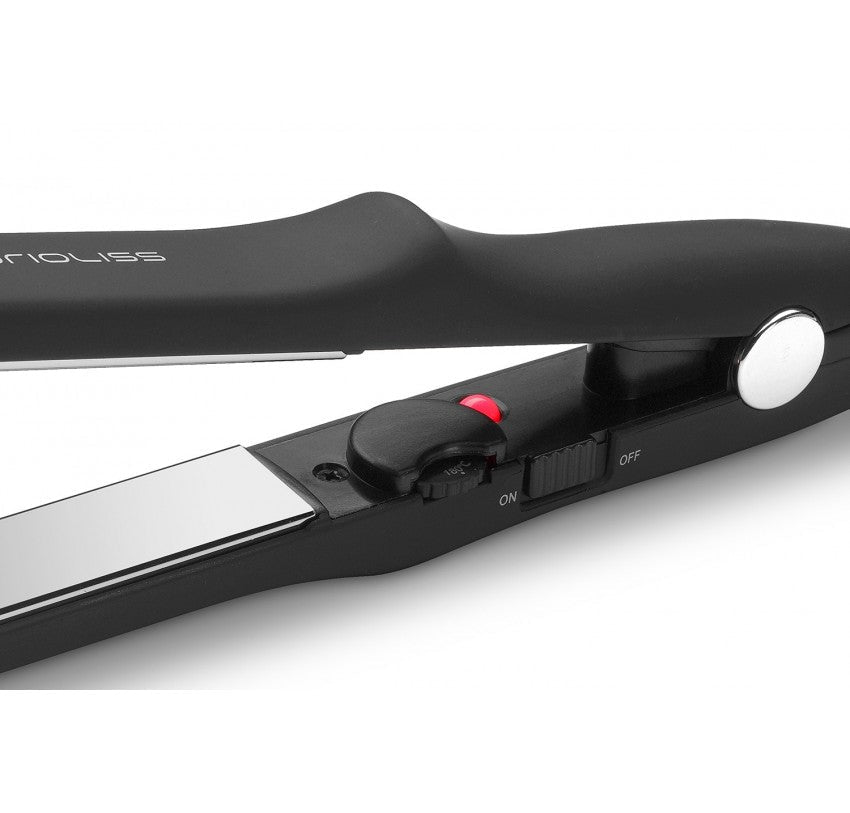 Corioliss C-Trip Black Soft Touch kompaktna pegla za kosu u crnoj boji