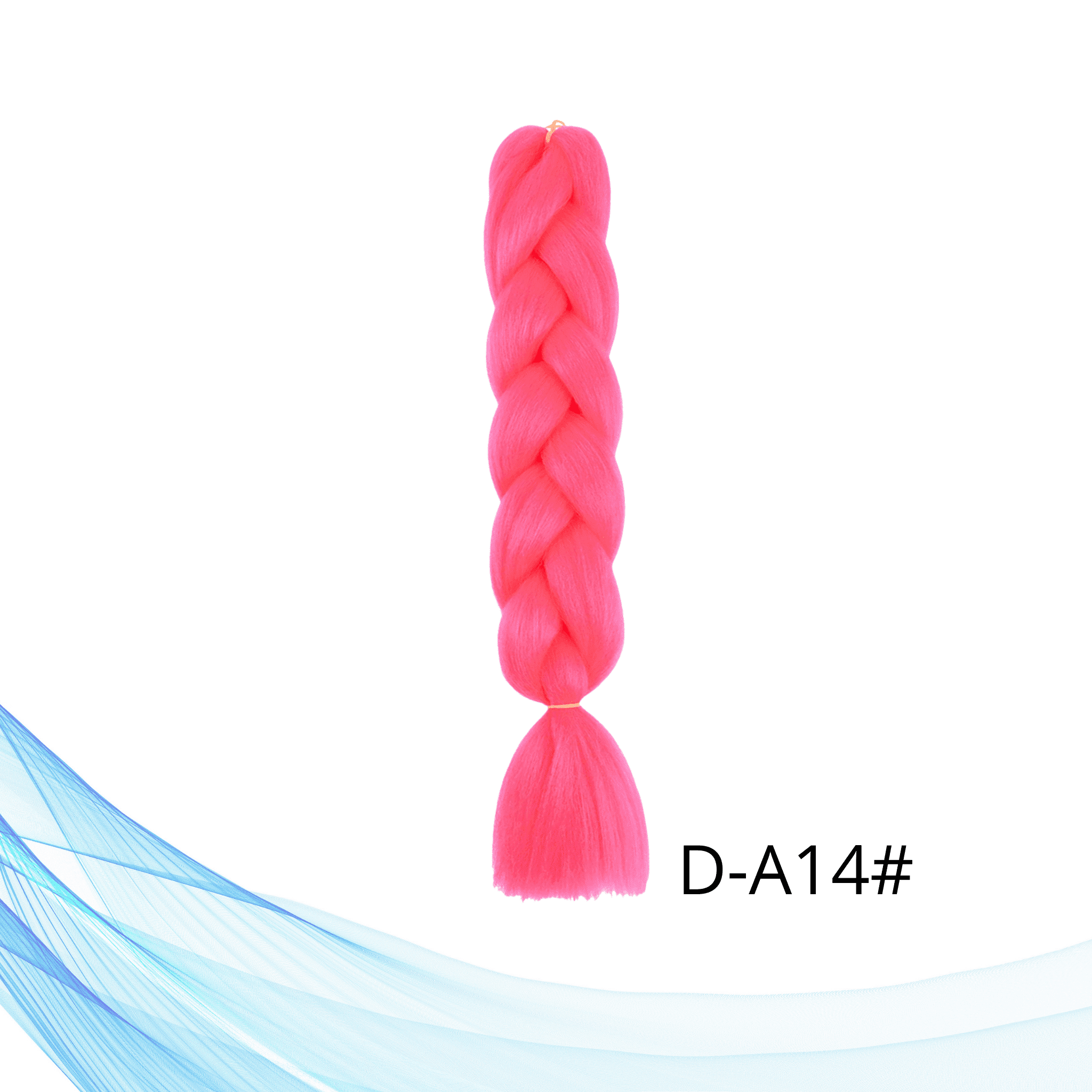 Jednobojna kanekalon kosa za pletenice u rozoj boji