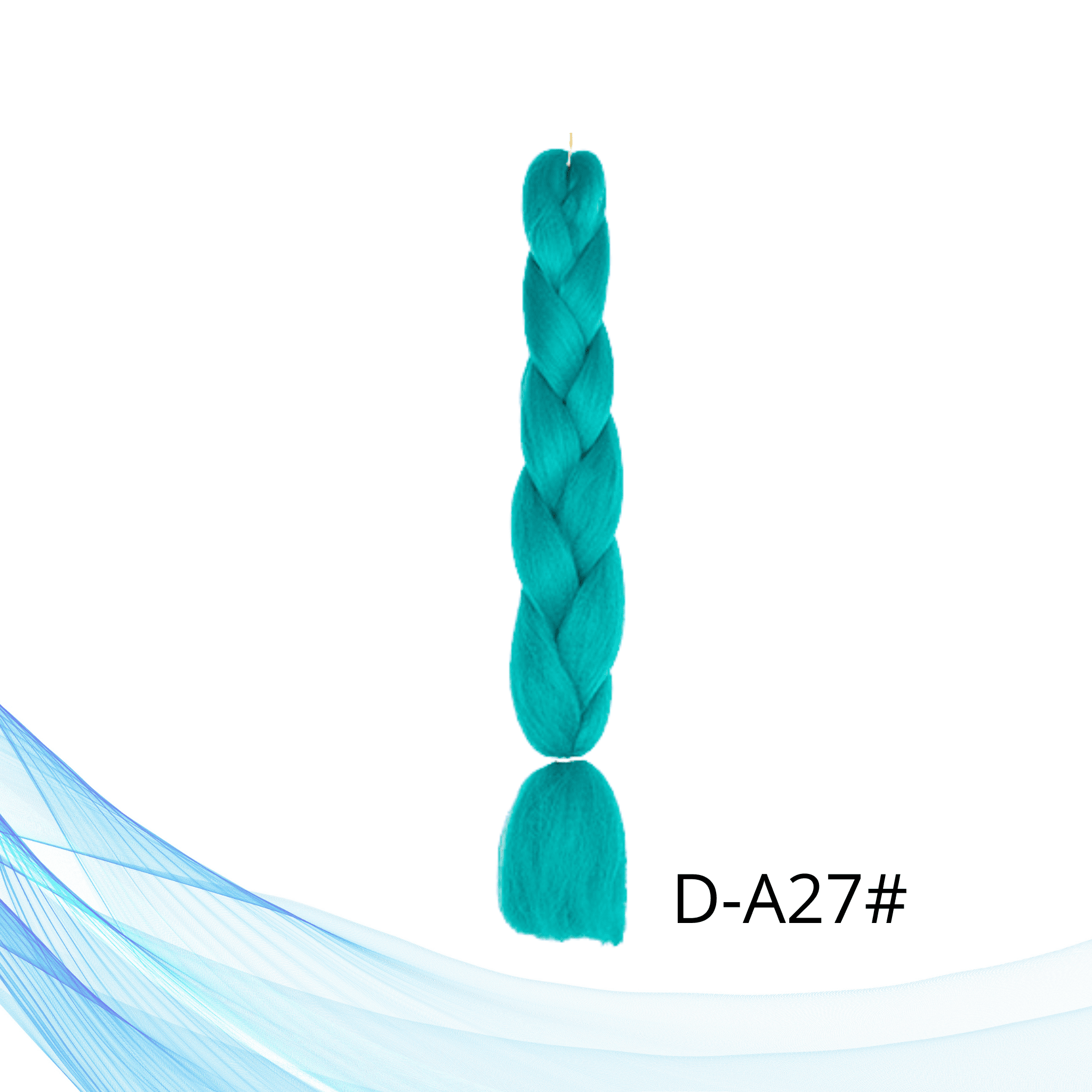 Zelena jednobojna Kanekalon umjetna kosa za pletenice i ekstenzije 