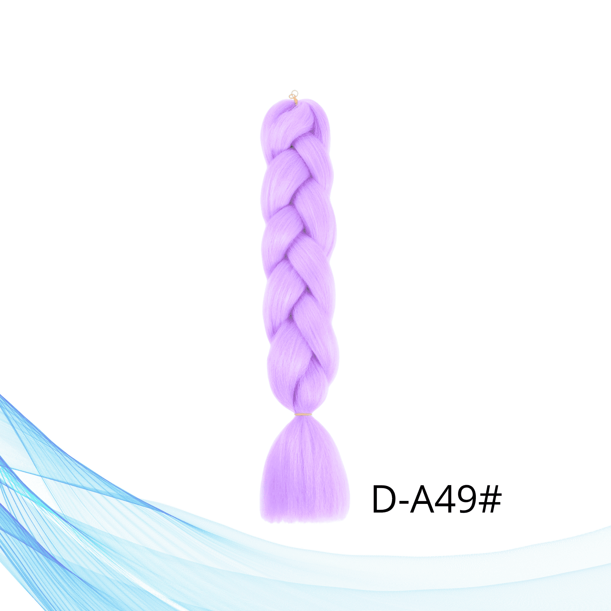 Jednobojna kanekalon kosa za pletenice u ljubičastoj boji