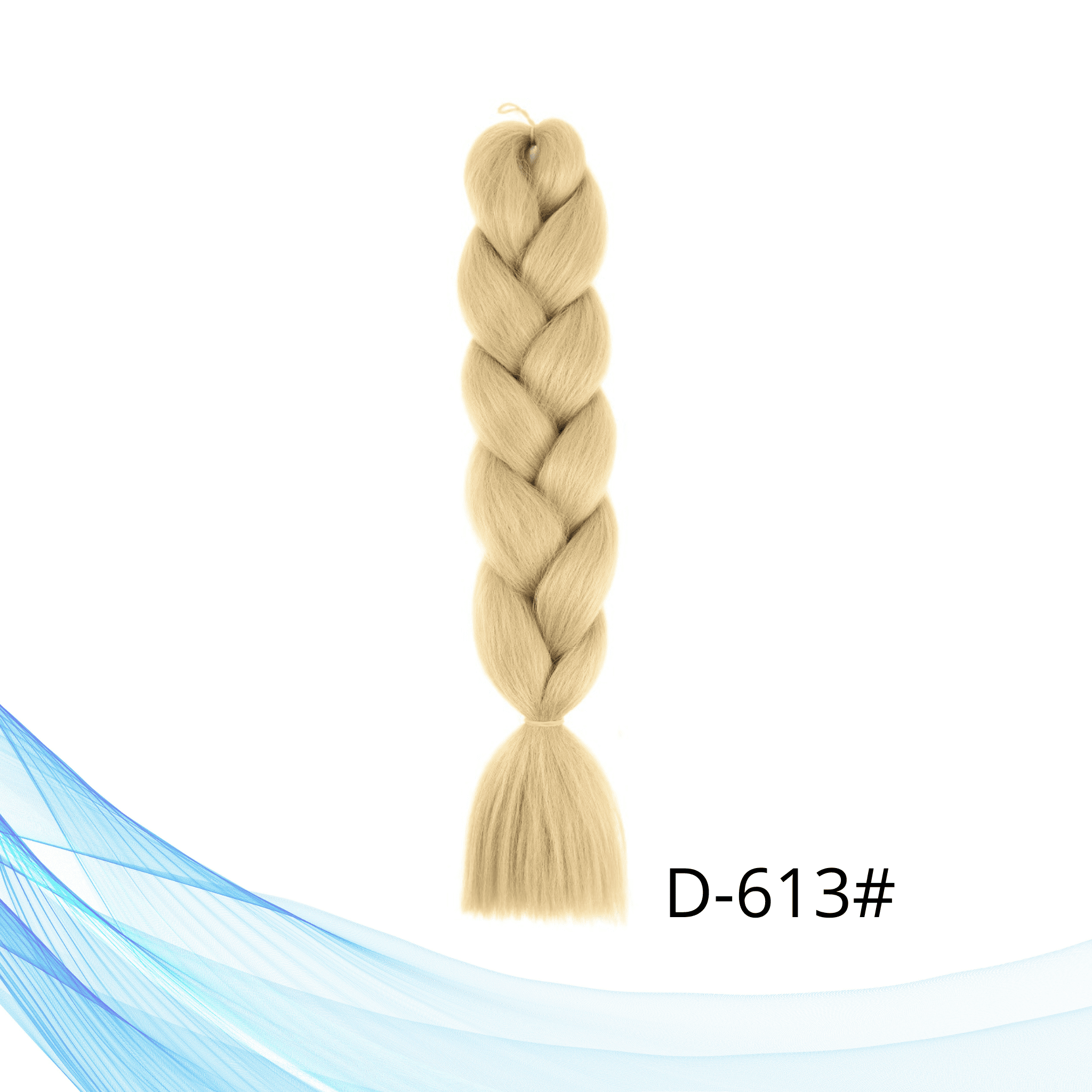 Plava jednobojna Kanekalon umjetna kosa za pletenice i ekstenzije 