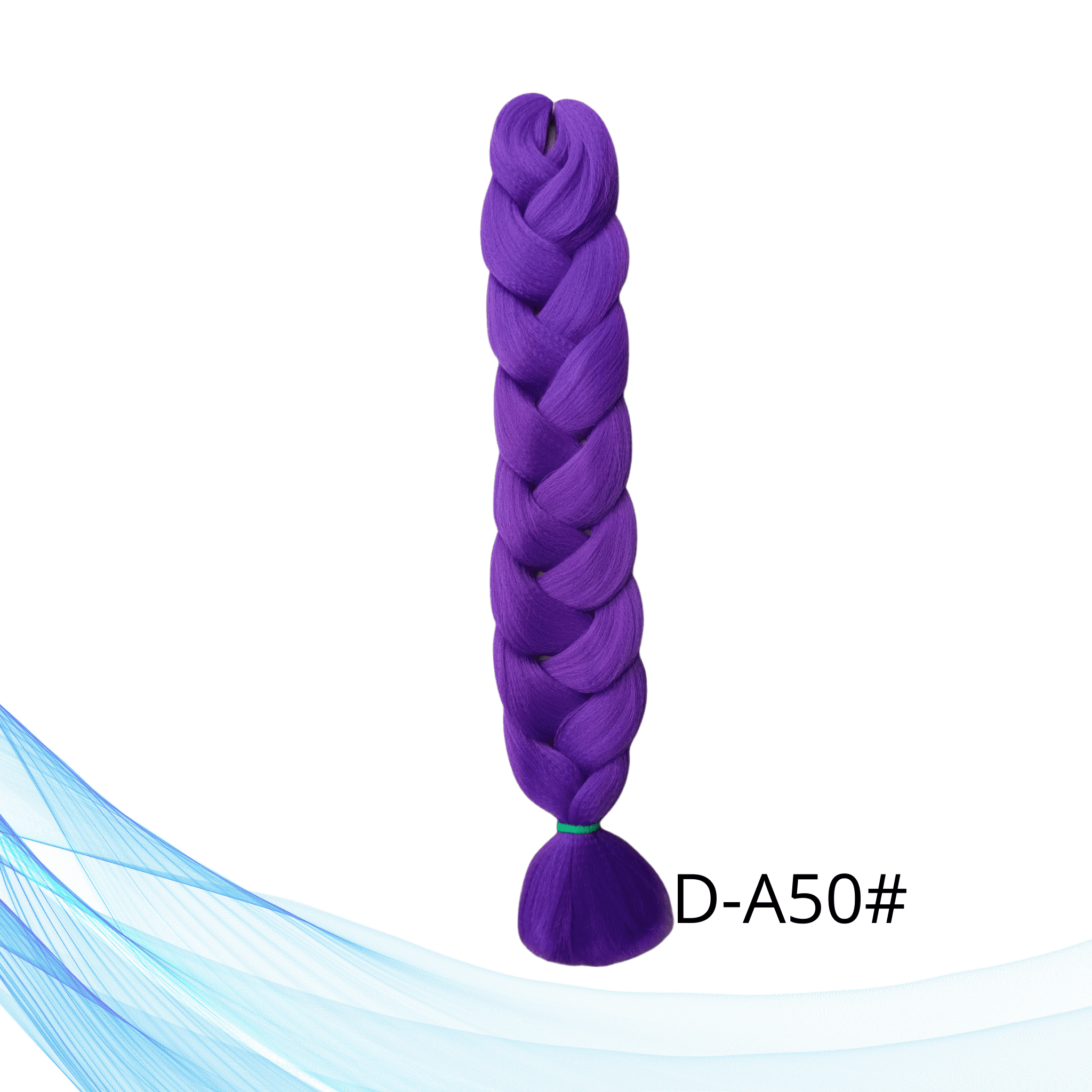 Ljubičasta jednobojna Kanekalon umjetna kosa za pletenice i ekstenzije 